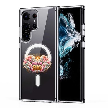 Husa Antișoc pentru Samsung Galaxy S25 Ultra - MagSafe, Rezistentă la Șocuri, Transparent - Dream Big