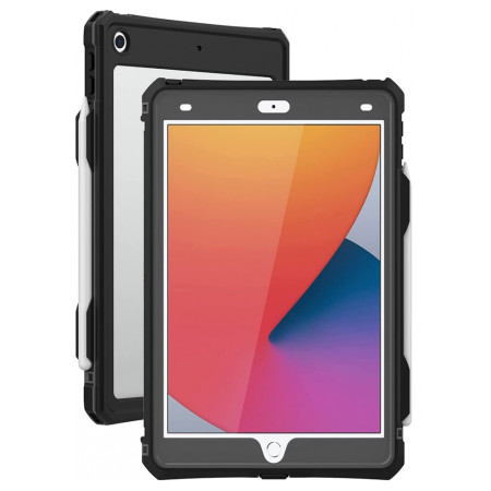 Husa pentru iPad 10.2" (2019 / 2020 / 2021), Waterproof IP68, Black
