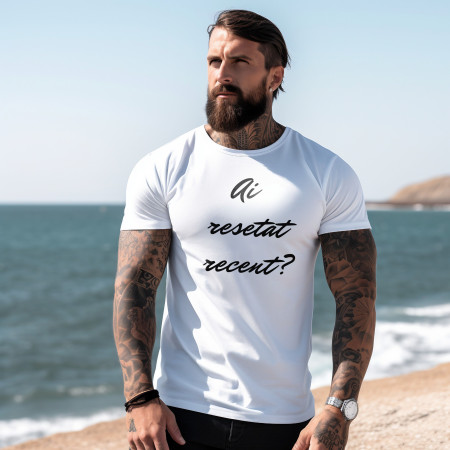 Tricou Personalizat Alb din Bumbac 100% - Calitate Premium