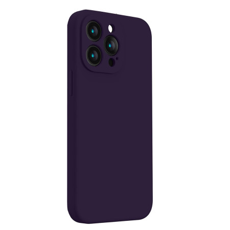 Husa Silicon pentru Iphone 16 Pro Max, Liquid, Protectie PRO Camera, Mov