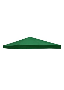Prelată Copertină Impermeabilă Acoperiș Cort Pavilion 2.9 x 2.9 m, Oxford 700D Cauciucat, Verde, UV & Apă Rezistentă