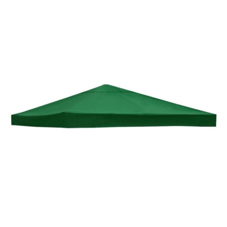 Prelată Copertină Impermeabilă Acoperiș Cort Pavilion 2.9 x 2.9 m, Oxford 700D Cauciucat, Verde, UV & Apă Rezistentă