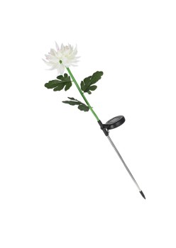 Lampă Solară LED pentru Grădină, Design Crizantemă, Iluminare Alb Cald, IP65, 80 cm