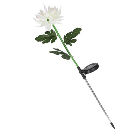 Lampă Solară LED pentru Grădină, Design Crizantemă, Iluminare Alb Cald, IP65, 80 cm