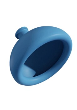 Sputa din silicon pentru sugari si copii mici, cupa pentru terapie toracica, 10.1x6.5 cm, Albastru
