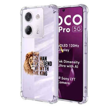 Husa Antisoc pentru Xiaomi Poco M7 Pro 5G - AirBag TPU, Colțuri Ranforsate - The Man The Myth