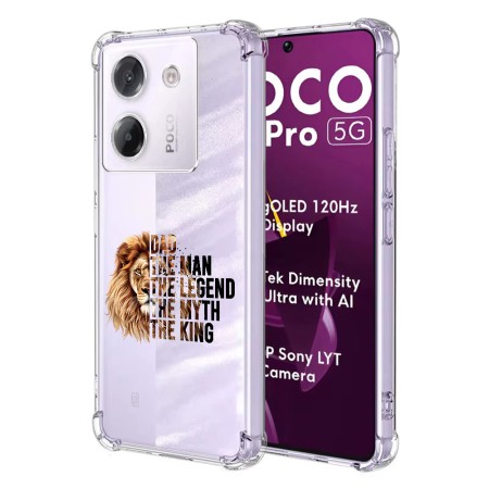 Husa Antisoc pentru Xiaomi Poco M7 Pro 5G - AirBag TPU, Colțuri Ranforsate - The Man The Myth