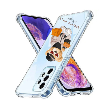 Husa Antisoc personalizata pentru Samsung Galaxy A23, AirBag Beverly Hills, Clear