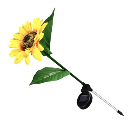 Lampă Solară LED pentru Grădină, Design Floarea-Soarelui, Iluminare Alb Cald, Rezistentă la Intemperii, 70 cm