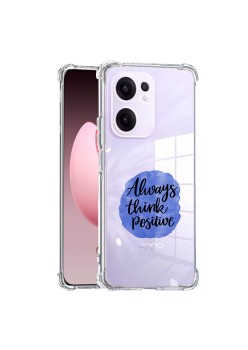 Husa Antisoc pentru Oppo Reno13 F, AirBag PRO, Clear, Always Think Positive