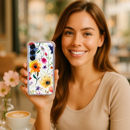 Husa pentru Samsung Galaxy S25, Atasare Magnetica, MagSafe, Model Floral 1
