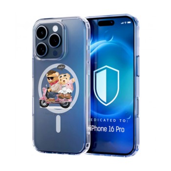 Husa pentru Iphone 16 Pro, Atasare Magnetica, MagSafe, Follow Your Heart, Clear