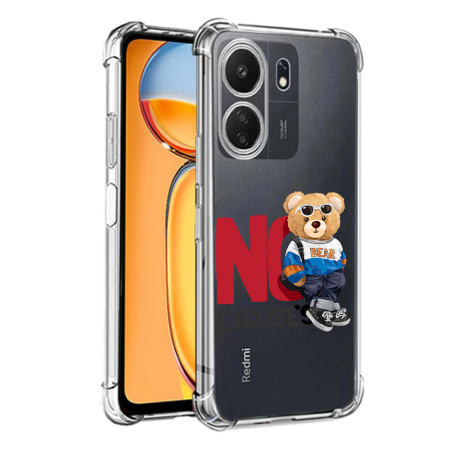 Husa Antisoc personalizata pentru Xiaomi Redmi 13C 4G, AirBag No Excuses, Clear