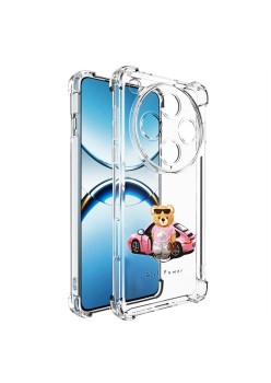 Husa Antisoc pentru Oppo Find X8 Pro, AirBag PRO, Transparent, Girl Power
