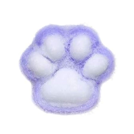 Jucărie Antistres Squishy cu Revenire Lenta, Model Labuță de Pisică, 12,5 cm x 10,5 cm, 220g, Mov