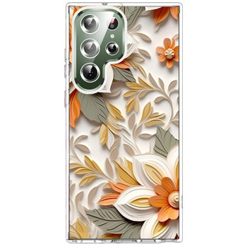 Husa personalizata pentru Samsung Galaxy S23 Ultra, MagSafe Atasare Magnetica, 3D Flower Medley 3