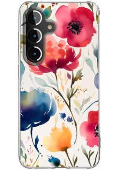 Husa personalizata compatibila Samsung Galaxy S23, MagSafe Atasare Magnetica, Antisoc, Model Floral 3