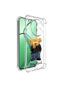 Husa Antisoc pentru Realme 12 / 12x, AirBag PRO, Transparent, Stay Real