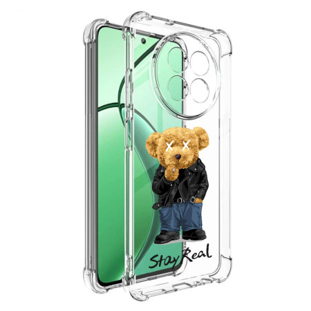 Husa Antisoc pentru Realme 12 / 12x, AirBag PRO, Transparent, Stay Real