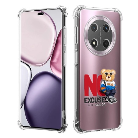 Husa Antisoc pentru Honor Magic7 Lite / X9c, AirBag PRO, Clear, No Excuses