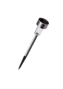 Lampă Solară LED pentru Grădină - Iluminare Alb Rece, Rezistentă la Intemperii, Senzor Automat, 36.5 cm, Argintie