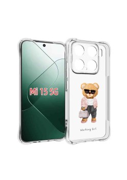 Husa Antisoc pentru Xiaomi 15 - AirBag TPU - Working Girl - Transparent
