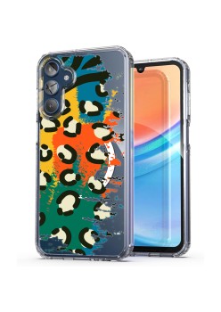 Husa pentru Samsung Galaxy A15 4G, Atasare Magnetica, MagSafe, Pattern Skin 49, Clear