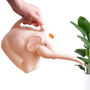 Stropitoare Copii în Formă de Elefant, 1.5L, Roz, Plastic Ușor, pentru Udat Plante, Interior și Grădină, 19.5x17x11.8 cm