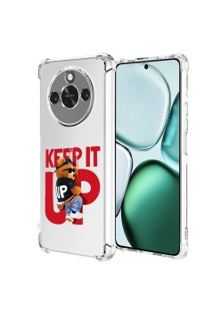 Husa Antisoc pentru Honor X9c Smart, AirBag PRO, Clear, Keep it Up