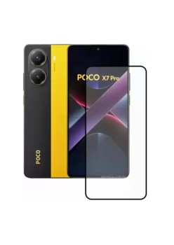 Folie sticla telefon pentru Xiaomi Poco X7 Pro, Full Glue, 111D, Black