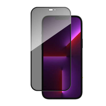 Folie Sticla Privacy compatibila Apple iPhone 15 Pro, protectie ecran, Securizata, Profesionala 3D