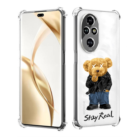 Husa Antisoc pentru Honor 200 Pro, AirBag PRO, Protectie Completa, Design Transparent, Stay Real