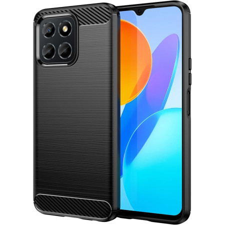 Husa Carbon compatibila Honor X8b, Tech AntiSoc, Negru