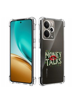 Husa Antisoc pentru Realme 14 / Realme 14T - AirBag TPU, Colțuri Ranforsate - Money Talks 