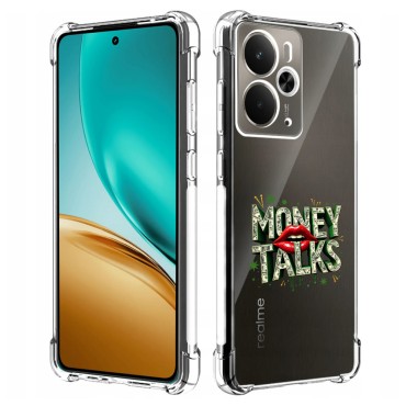 Husa Antisoc pentru Realme 14 / Realme 14T - AirBag TPU, Colțuri Ranforsate - Money Talks 