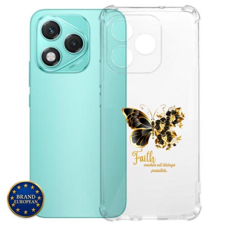 Husa Antisoc pentru Honor 400 Lite - AirBag TPU, Colțuri Ranforsate- Butterfly Auriu 