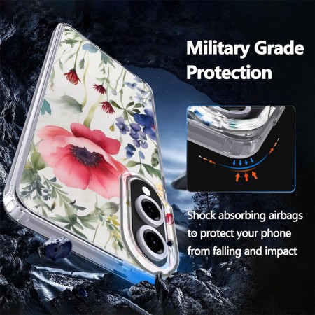 Husa pentru Samsung Galaxy S25 Edge, Atasare Magnetica, MagSafe, Model Floral 4
