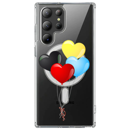 Husa personalizata Samsung Galaxy S24 Ultra, MagSafe Atasare Magnetica, Balloons of Love