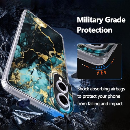 Husa magnetica compatibila MagSafe pentru Samsung Galaxy S25 Edge, model DC15, protectie completa anti soc