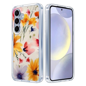 Husa pentru Samsung Galaxy S25, Atasare Magnetica, MagSafe, Model Floral 2