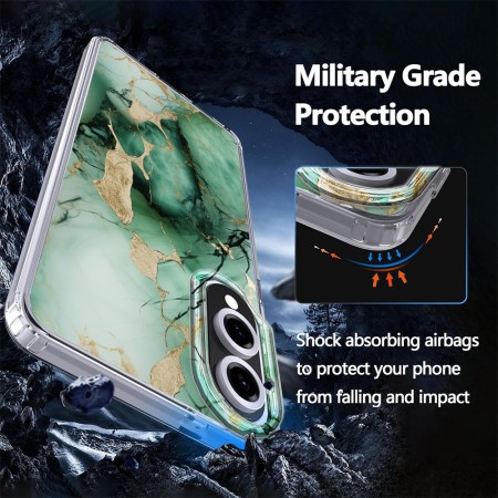 Husa magnetica compatibila MagSafe pentru Samsung Galaxy S25 Edge, model LC26, protectie completa anti soc