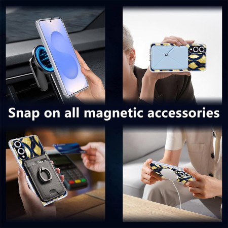 Husa pentru Samsung Galaxy S25 Edge, magnetica compatibila MagSafe, Cobalt7, protectie completa anti soc