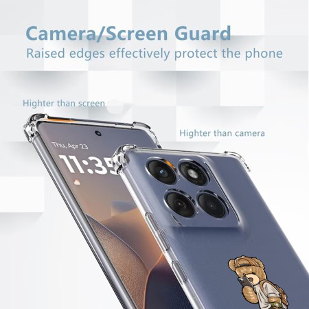 Husa Antisoc pentru Motorola Edge 60 / Edge 60 Fusion - AirBag TPU, Colțuri Ranforsate- Selfie