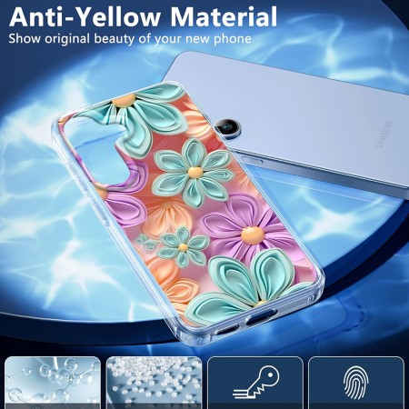 Husa pentru Samsung Galaxy S25, Atasare Magnetica, MagSafe, 3D Flower Medley 2