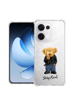Husa Antisoc pentru Oppo Reno13, AirBag PRO, Clear, Stay Real