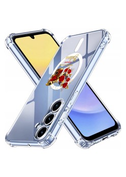 Husa Antisoc pentru Samsung Galaxy A16 - AirBag TPU, Colțuri Ranforsate- Butterfly Rosu 