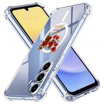 Husa Antisoc pentru Samsung Galaxy A16 - AirBag TPU, Colțuri Ranforsate- Butterfly Rosu 