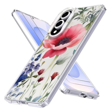 Husa pentru Samsung Galaxy S25 Edge, Atasare Magnetica, MagSafe, Model Floral 4