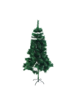 Brad artificial Craciun tip pin, pentru interior sau exterior, 90 cm, suport de plastic inclus, Verde