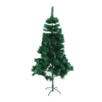 Brad artificial Craciun tip pin, pentru interior sau exterior, 90 cm, suport de plastic inclus, Verde